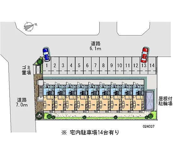 ★手数料０円★金沢市馬替２丁目　月極駐車場（LP）